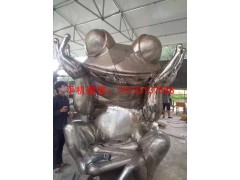 青蛙雕塑，广场青蛙不锈钢雕塑，青蛙不锈钢雕塑图2