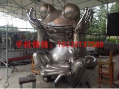 青蛙雕塑，广场青蛙不锈钢雕塑，青蛙不锈钢雕塑图3