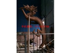 铜龙雕塑，站着的龙雕塑，动物铜龙雕塑图2