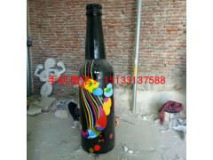 酒瓶雕塑，玻璃钢酒瓶雕塑，酒瓶雕塑厂家图2