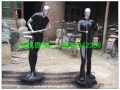 现代人物雕塑，玻璃钢景观雕塑，玻璃钢人物雕塑图2