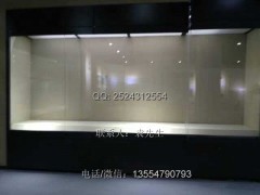 烤漆博物馆展示柜订做，深圳博物馆字画展柜定制厂家图2