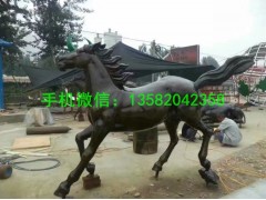 铜马雕塑，动物铜雕塑图3