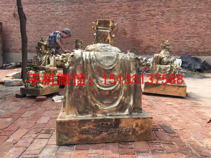 东海龙王铜佛像 纯黄铜佛像2
