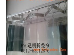 PVC折叠门帘、移动软门帘、折叠型门帘图2