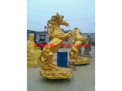 前蹄抬起铜马雕塑，动物铜雕塑，工艺品铜雕塑图片大全图2