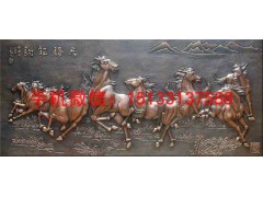 八马骏图紫铜屏风，紫铜屏风，欢迎来图样订做图3