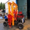 热销小型立柱打桩机小四轮打桩机公路式护栏打桩机厂家