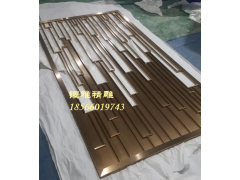 专业厂家供应艺术玫瑰金不锈钢焊接屏风图3