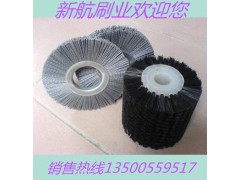 工业品打磨去毛刺磨料丝圆盘刷钢丝平行轮图2