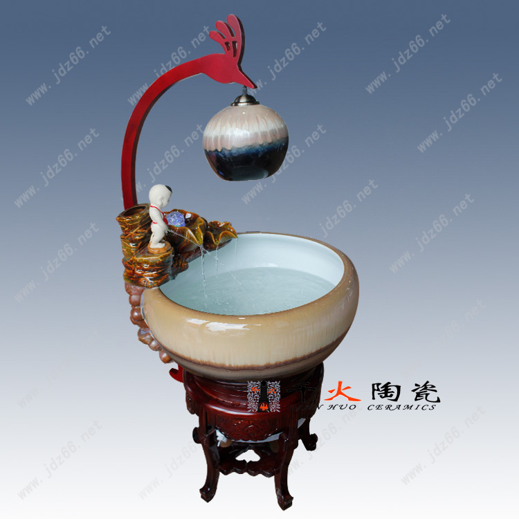景德镇陶瓷鱼缸 