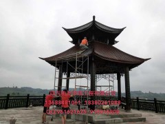 甘肃文县景观亭子，武都仿石护栏，水泥栏杆图3