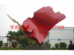宁夏校园师德铭雕塑宁夏学校旗帜不锈钢雕塑图2