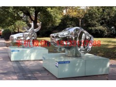 兽首不锈钢雕塑十二生肖兽头雕塑图3