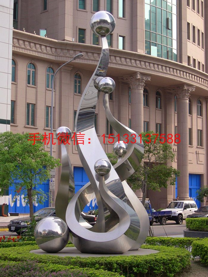 不锈钢景观艺术造型雕塑2