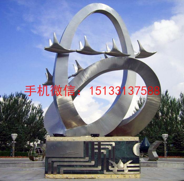 不锈钢镜面造型雕塑 不锈钢景观雕塑2
