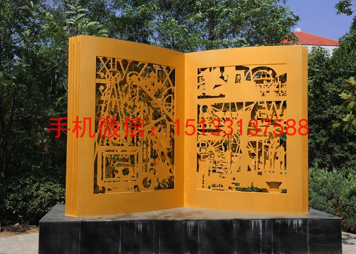 不锈钢剪影文化展示雕塑 景观不锈钢雕塑