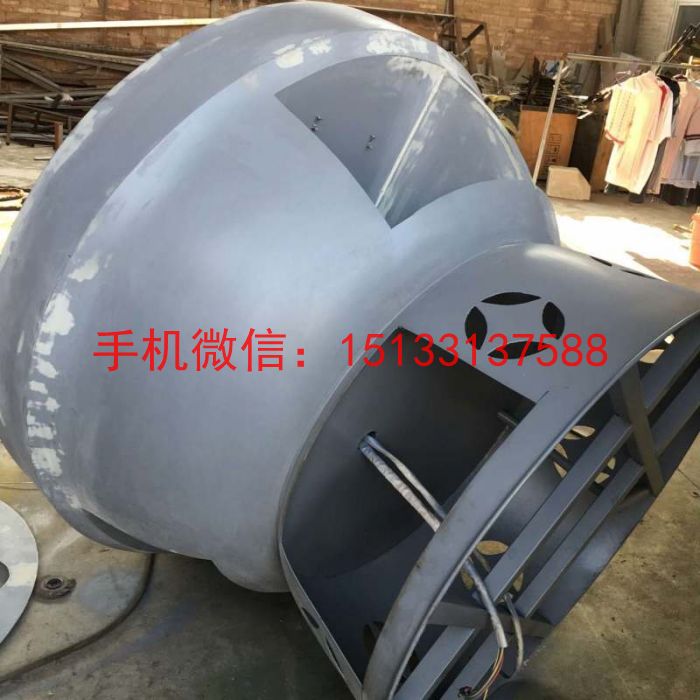 不锈钢火锅店调味台雕塑 不锈钢大型火锅雕塑3