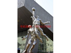 提供不锈钢抽象运动人雕塑，体育运动人物不锈钢雕塑图2
