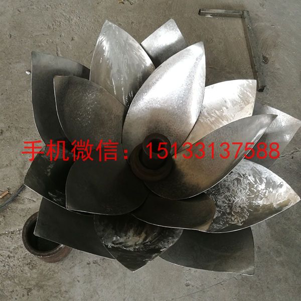 不锈钢莲花雕塑 公园荷花雕塑2