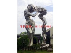 不锈钢抽象人物艺术雕塑，环球不锈钢雕塑厂家图3