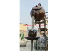玻璃钢喷水天壶雕塑，来宾环球玻璃钢雕塑厂家图2