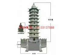 石雕佛塔，多层宝塔石雕图2