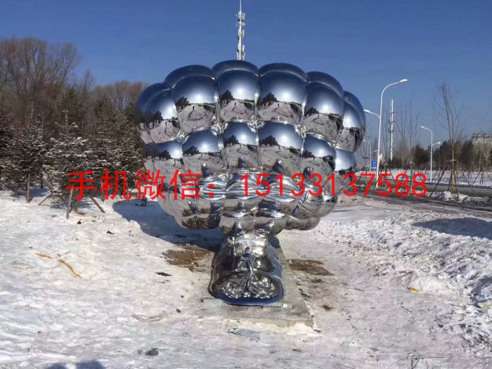 不锈钢镜面雕塑 广场景观雕塑2