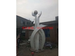 校园入口不锈钢雕塑,学校不锈钢雕塑,环球雕塑图3