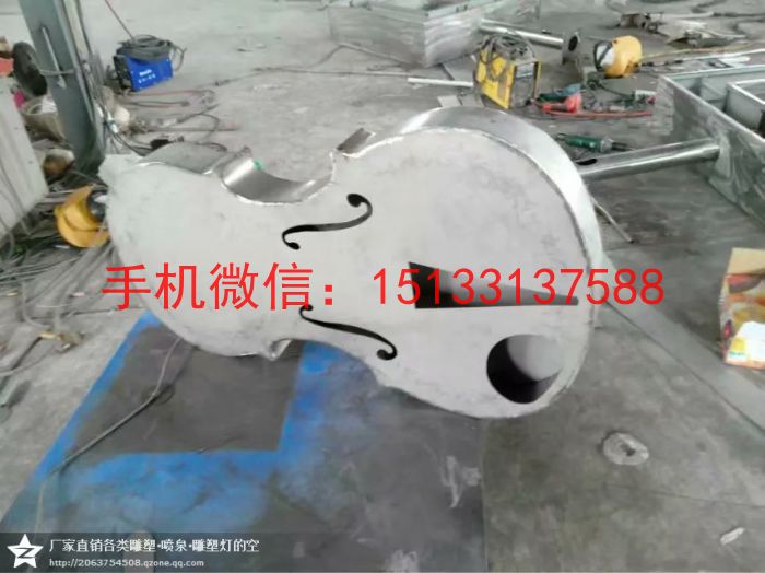 小提琴雕塑,不锈钢小提琴雕塑