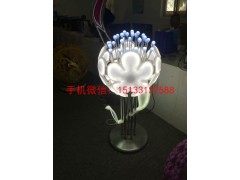 不锈钢灯光雕塑，广西不锈钢雕塑厂家图2