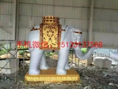 玻璃钢大象雕塑，大象雕塑，仿真雕塑图2