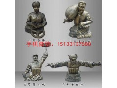 玻璃钢仿铜革命英雄人物雕塑图3