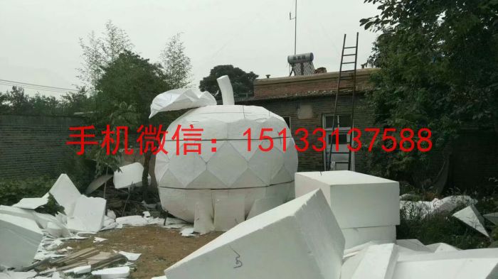 玻璃钢材质仿真苹果雕塑