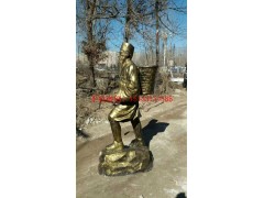 玻璃钢仿铜李时珍雕塑，仿铜人物雕塑摆件图2