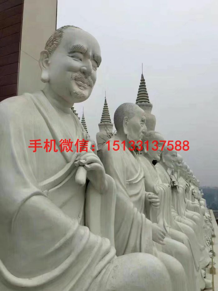 露天五百罗汉石雕佛像2