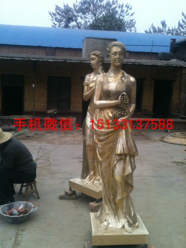西方人物铜雕塑 6