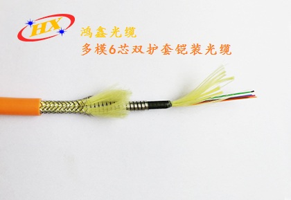 多模6芯双护套铠装光缆