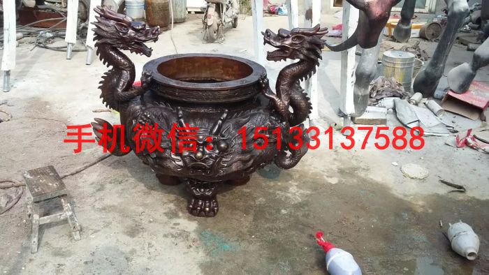三足铜香炉 仿古铜香炉