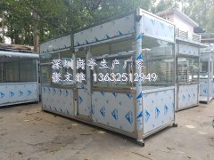 高速公路收费岗亭不锈钢单项收费岗亭停车场收费亭图2