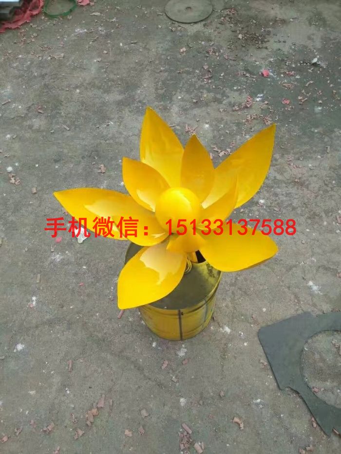 荷花不锈钢雕塑 公园仿真荷花雕塑