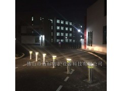 【盾标防护】全自动升降柱-隐形升降车桩-不锈钢止车防护柱图3