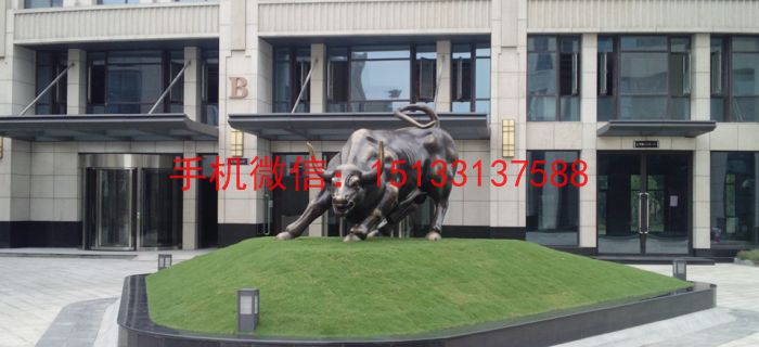 华尔街铜牛雕塑 铸铜牛雕塑1