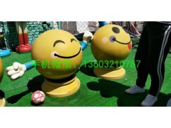玻璃钢表情雕塑，玻璃钢仿真表情包雕塑图2