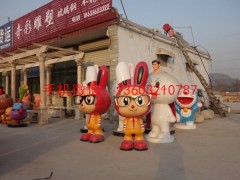 玻璃钢卡通兔雕塑,卡通雕塑图3