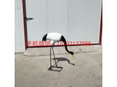 玻璃钢仙鹤，玻璃钢动物雕塑厂家图2