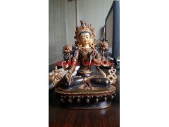 白度母藏佛像,西藏铜佛像图2