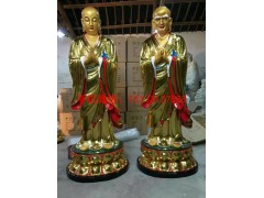 阿难迦叶玻璃钢佛像，佛像雕塑厂家图3