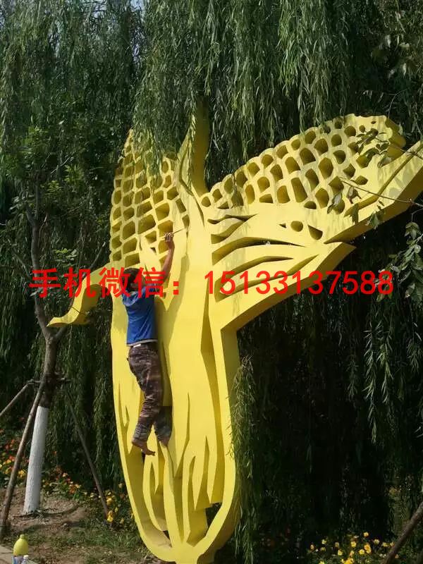 不锈钢玉米雕塑