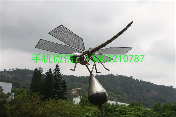白钢不锈钢蜻蜓雕塑